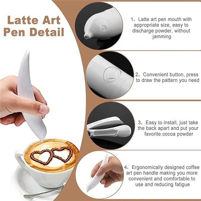 Bolígrafo de decoracion eléctrico para café y repostería - additional image 13