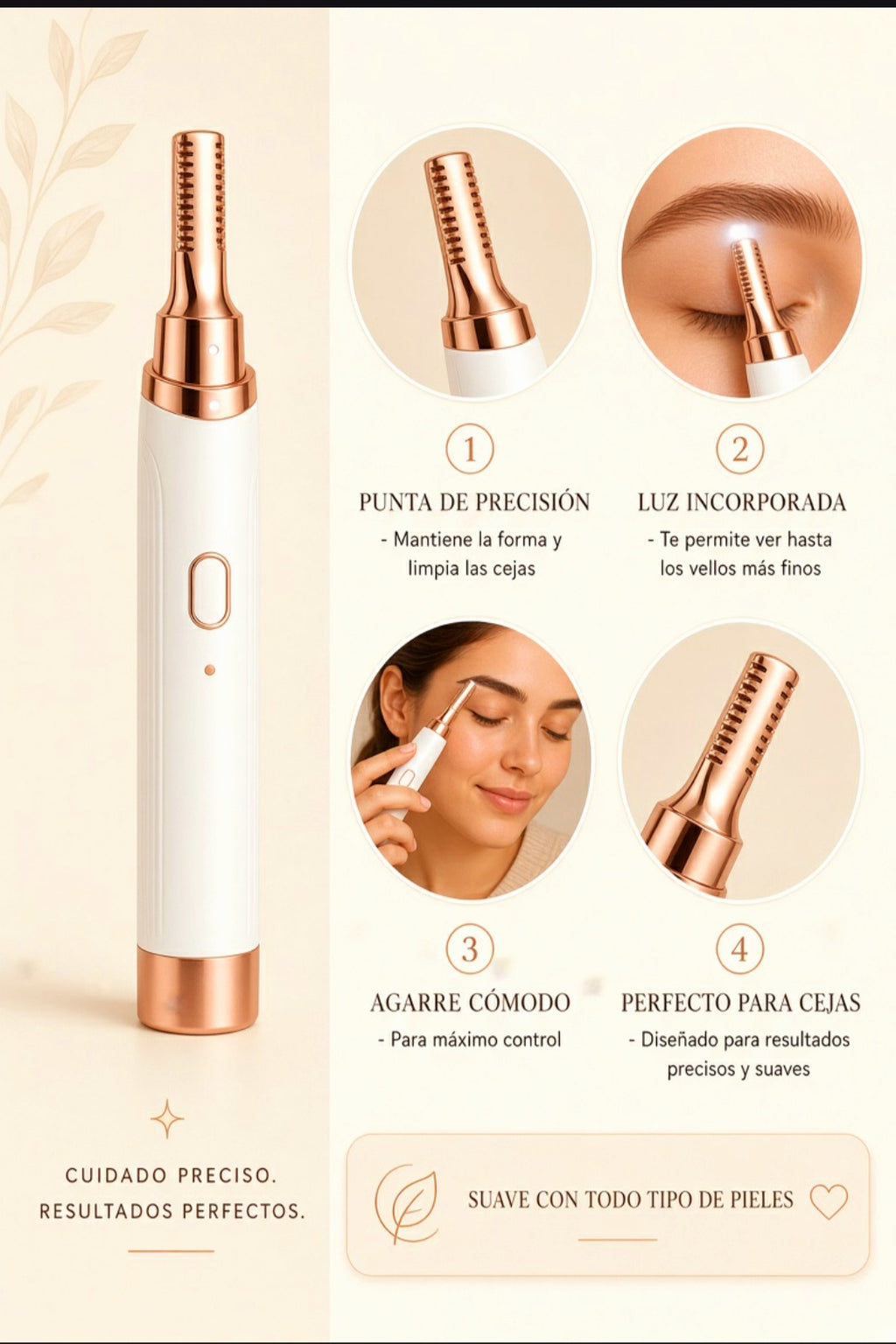 Depilador Facial En Forma De Pintalabios