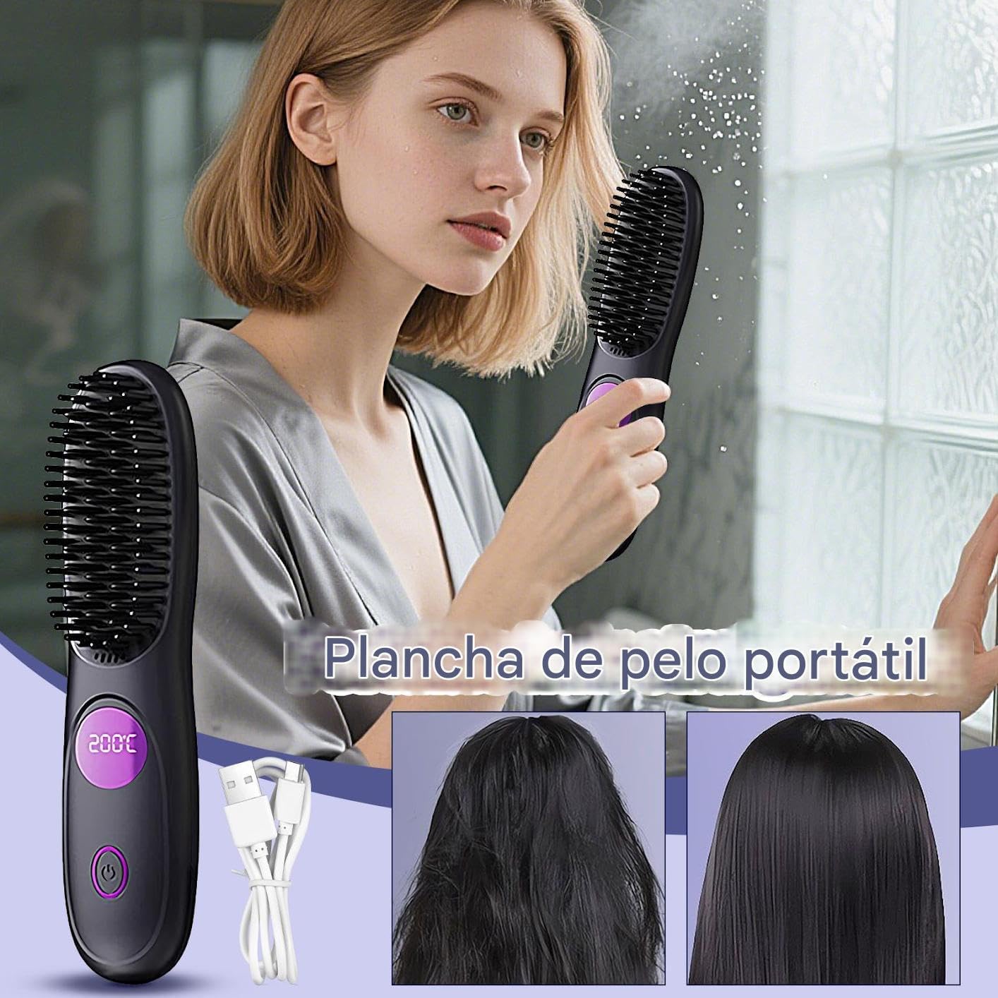 Cepillo alisador portátil ( 2Colores ) - additional image 2