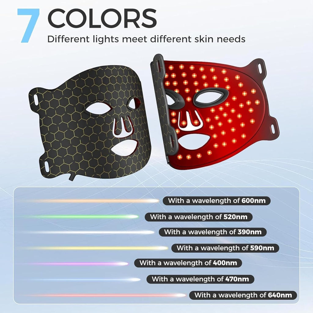 Máscara facial LED con Terapia de Luz Roja para la Cara y la Piel - additional image 1