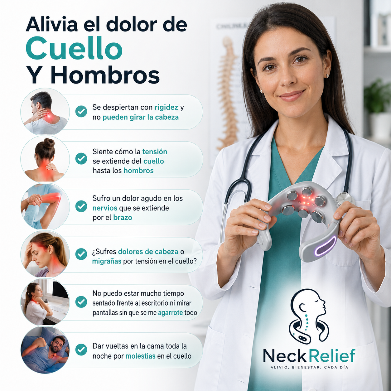 Neck Reflief™ Masajeador Cervical Eléctrico