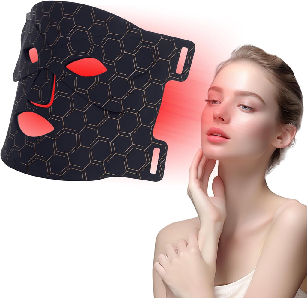 Máscara facial LED con Terapia de Luz Roja para la Cara y la Piel