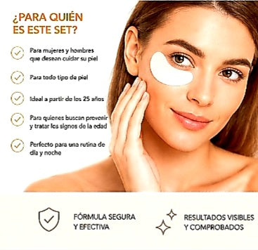 Set de almohadilla y gel hidratante de colágeno